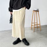 すっきり見え！ベロアプリーツロングスカート | GeeRA | 詳細画像6 