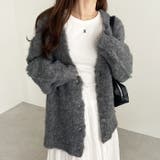 ブークレミックスシャギーカーディガン | GeeRA | 詳細画像13