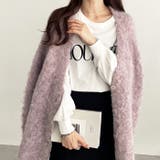 ブークレミックスシャギーカーディガン | GeeRA | 詳細画像37