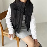 リボンフェイクダウンベスト | GeeRA | 詳細画像6 