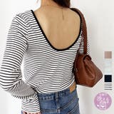 【nelliy.】バックオープンリブトップス | GeeRA | 詳細画像1