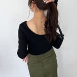 【nelliy.】バックオープンリブトップス | GeeRA | 詳細画像6