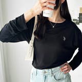 ブラック | 【U.S. POLO ASSN.】スラブシアーロンT | GeeRA