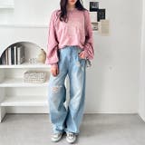 リメイク風刺しゅうロゴスウェット | GeeRA | 詳細画像20