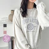 リメイク風刺しゅうロゴスウェット | GeeRA | 詳細画像1