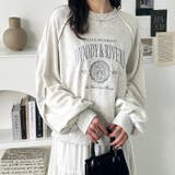 リメイク風刺しゅうロゴスウェット | GeeRA | 詳細画像9