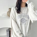 オートミール | リメイク風刺しゅうロゴスウェット | GeeRA