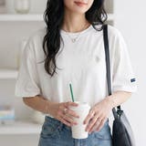 オフホワイト | 【Ｕ．Ｓ． ＰＯＬＯ ＡＳＳＮ．】ワンポイント刺しゅうカラーTシャツ | GeeRA