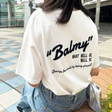 オフホワイト | サガラ刺しゅうバックロゴ半袖Tシャツ | GeeRA