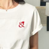 綿100%ワンポイントハート刺しゅうTシャツ | GeeRA | 詳細画像6