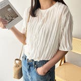 オフホワイト | フリルカットソーシアーTシャツ | GeeRA