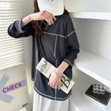 配色ステッチスラブシアーカットソー | GeeRA | 詳細画像31 