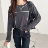 配色ステッチスラブシアーカットソー | GeeRA | 詳細画像23 