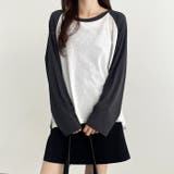 ラグラン切替配色スラブシアーカットソー | GeeRA | 詳細画像27 