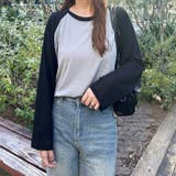 ラグラン切替配色スラブシアーカットソー | GeeRA | 詳細画像2 