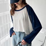 ラグラン切替配色スラブシアーカットソー | GeeRA | 詳細画像11 