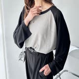 ラグラン切替配色スラブシアーカットソー | GeeRA | 詳細画像8 