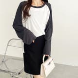 ラグラン切替配色スラブシアーカットソー | GeeRA | 詳細画像24 