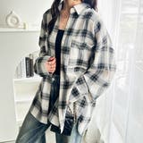 ベージュ | チェックロングシャツ | GeeRA