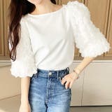 【YOUING.】フラワーモチーフトップス | GeeRA | 詳細画像1