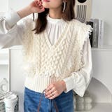 フリンジニットベスト | GeeRA | 詳細画像2