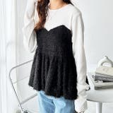 ブラック | ドッキングペプラムトップス | GeeRA