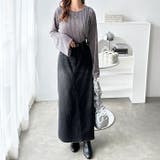 ベロアストライプフレアースリーブトップス | GeeRA | 詳細画像12 