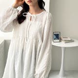 前後2WAYリボンペプラムチュニックブラウス | GeeRA | 詳細画像8