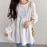 前後2WAYリボンペプラムチュニックブラウス | GeeRA | 詳細画像9