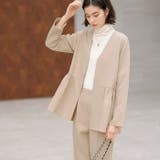 【２点セット】ペプラムジャケットセットアップスーツ | GeeRA | 詳細画像12 