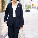 【２点セット】ペプラムジャケットセットアップスーツ | GeeRA | 詳細画像5 