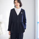 【２点セット】ペプラムジャケットセットアップスーツ | GeeRA | 詳細画像13 