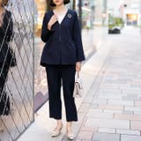 【２点セット】ペプラムジャケットセットアップスーツ | GeeRA | 詳細画像8 