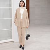 【２点セット】ペプラムジャケットセットアップスーツ | GeeRA | 詳細画像16 