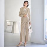 【２点セット】パールボタンペプラムプリーツブラウスセットアップ  | GeeRA | 詳細画像18 