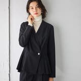 【２点セット】パールボタンペプラムプリーツブラウスセットアップ  | GeeRA | 詳細画像31 