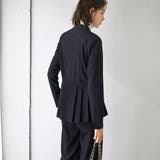 【２点セット】パールボタンペプラムプリーツブラウスセットアップ  | GeeRA | 詳細画像33 