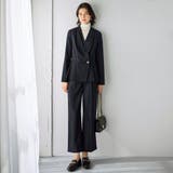 【２点セット】パールボタンペプラムプリーツブラウスセットアップ  | GeeRA | 詳細画像34 