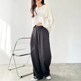 さらとろ素材が嬉しい!ダブルタックワイドイージーパンツ | GeeRA | 詳細画像36