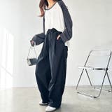 さらとろ素材が嬉しい!ダブルタックワイドイージーパンツ | GeeRA | 詳細画像6