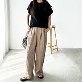 さらとろ素材が嬉しい!ダブルタックワイドイージーパンツ | GeeRA | 詳細画像16