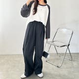 さらとろ素材が嬉しい!ダブルタックワイドイージーパンツ | GeeRA | 詳細画像7