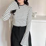 フレア袖ラメリブショートニットトップス | GeeRA | 詳細画像39 