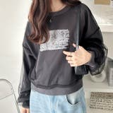 チュールカバー箔プリントスウェット | GeeRA | 詳細画像6 