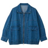 オーバーサイズダブルジップデニムブルゾン | GeeRA | 詳細画像13 