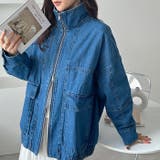 オーバーサイズダブルジップデニムブルゾン | GeeRA | 詳細画像3 