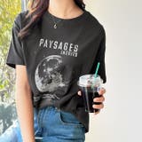 チャコール×宇宙プリント | アソートロゴプリントTシャツ | GeeRA