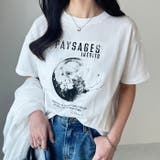 オフホワイト×宇宙プリント | アソートロゴプリントTシャツ | GeeRA