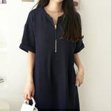 前後２ＷＡＹハーフジップ半袖Ｔシャツワンピース | GeeRA | 詳細画像37 