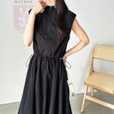 【FIRST MOOD】ハーフジップウエストドロストバルーンワンピース | GeeRA | 詳細画像6 